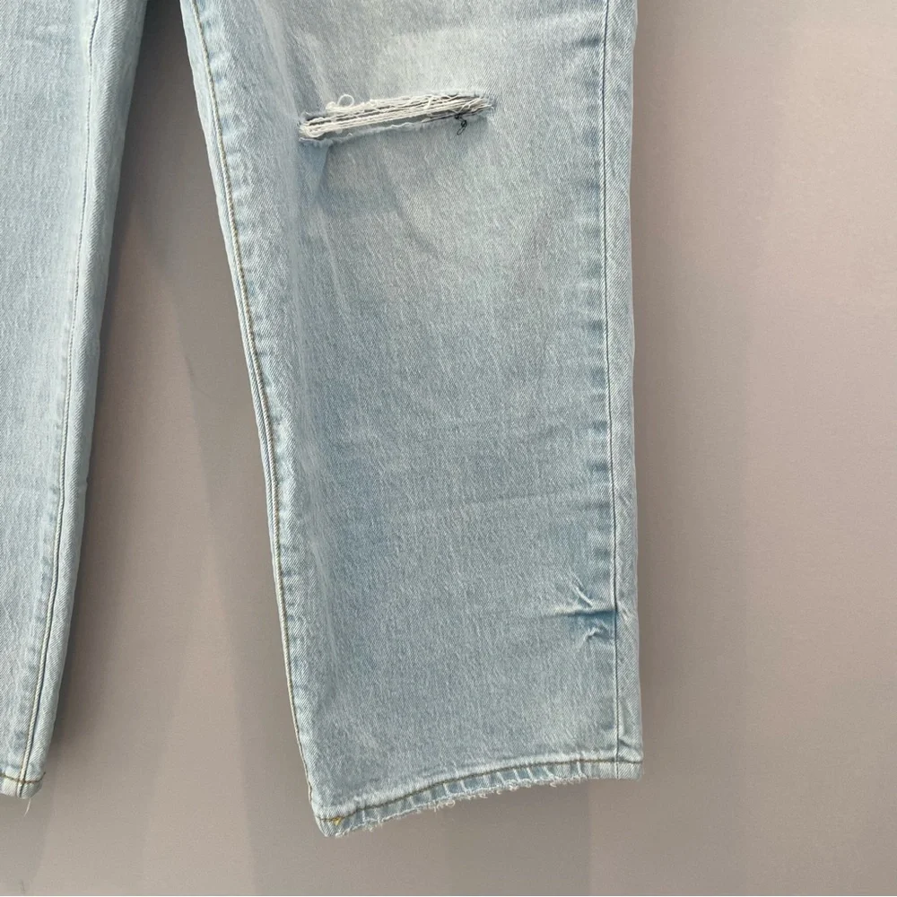 TARGET | Universal Thread Vintage Straight Jeans Cropped Distressed Size 10 NWOT - Picture 6 of 7